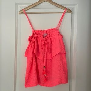 EUC Lilly Pulitzer Neon Coral Top